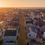 Aerial view of Lavallette real estate market